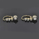 Caravana En Oro 18K Platino Y Brillantes Caravana En Oro 18K Platino Y Brillantes