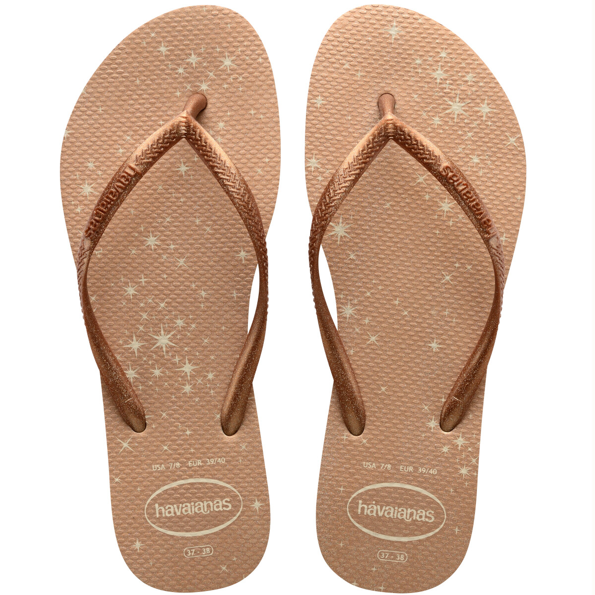 Sandalia de Mujer Havaianas Slim Gloss - Beige Paja 
