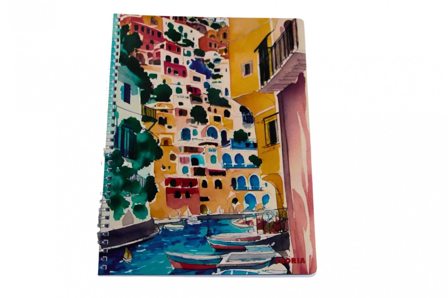 CUADERNOLA TEORIA SOFT 100 HOJAS - ACUARELA CASAS Y AGUA 