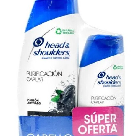 Pack Shampoo HEAD AND SHOULDERS Purificación Capilar 375 ml + 180 ml Pack Shampoo HEAD AND SHOULDERS Purificación Capilar 375 ml + 180 ml