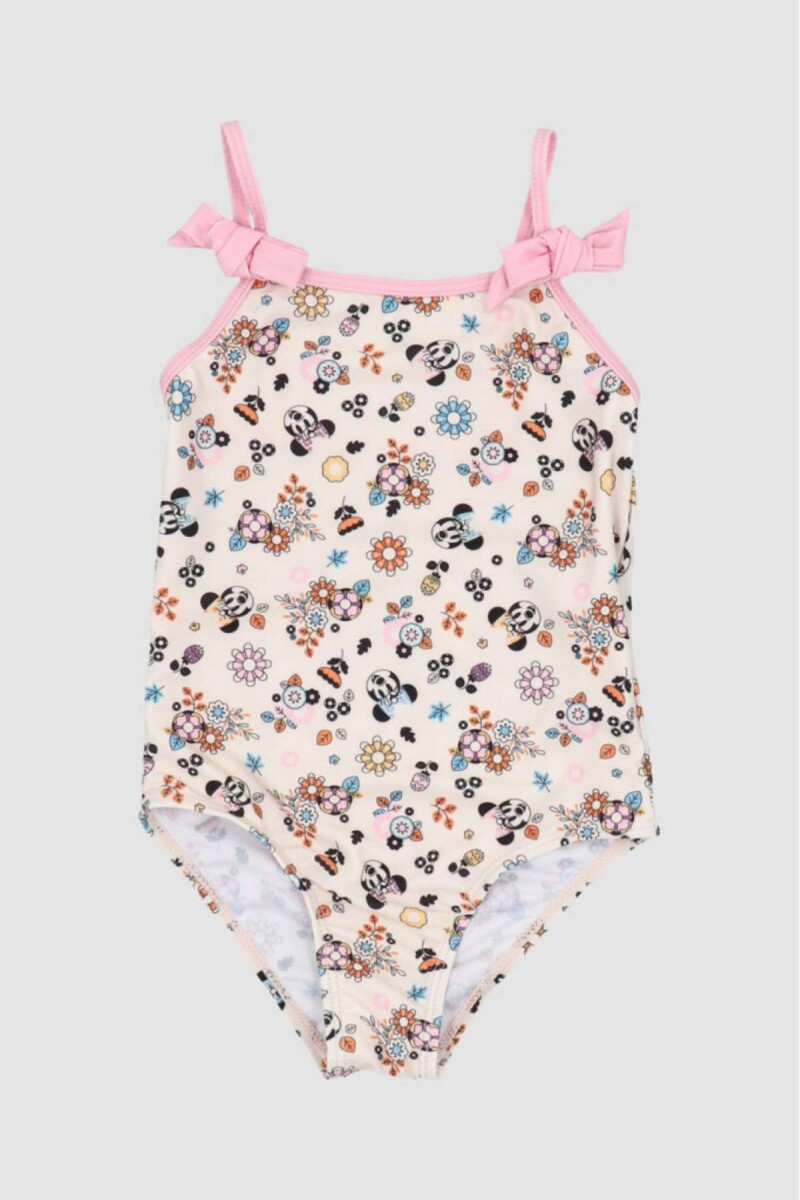 Malla flores disney 2-6a - Rosado 