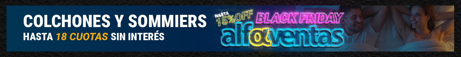 Colchones y sommiers Black Friday
