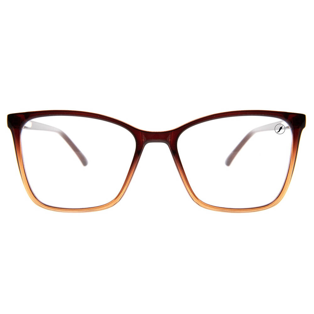 Lentes de Sol Chilli Beans Otica Cuadrado Mujer Gradiente Marrón/Marrón