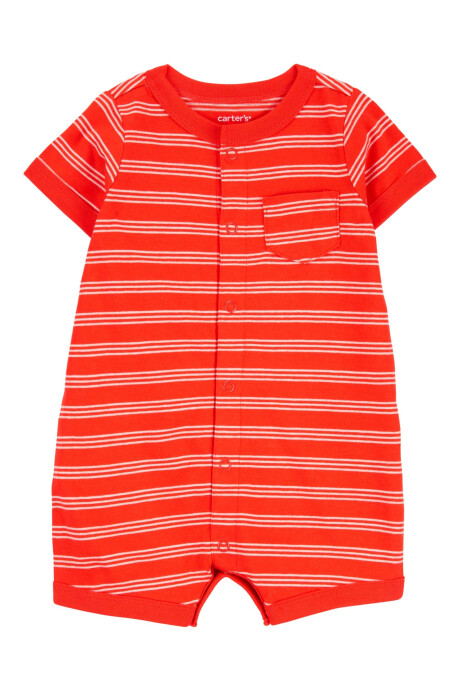 Monito corto de algodón diseño a rayas Sin color