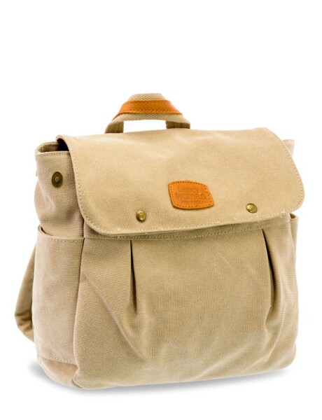 MOCHILA DE LONA Beige