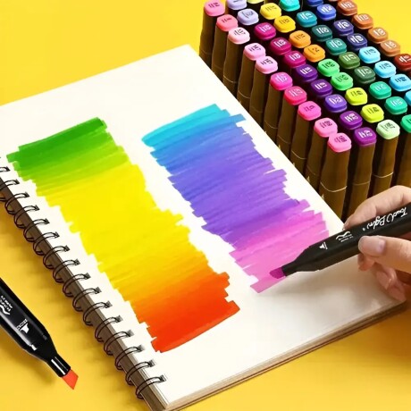Set Marcadores Colores Doble Punta 60 Piezas 001
