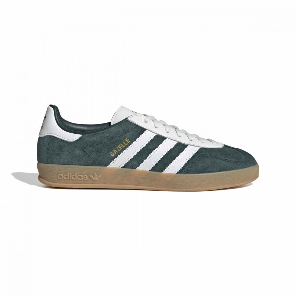 Championes Adidas GAZELLE INDOOR Hombre IH9651 Verde Oscuro-blanco