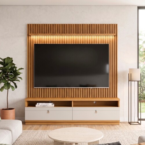 Modular para Tv Ouro Rack + Panel 1.8 Modular para Tv Ouro Rack + Panel 1.8