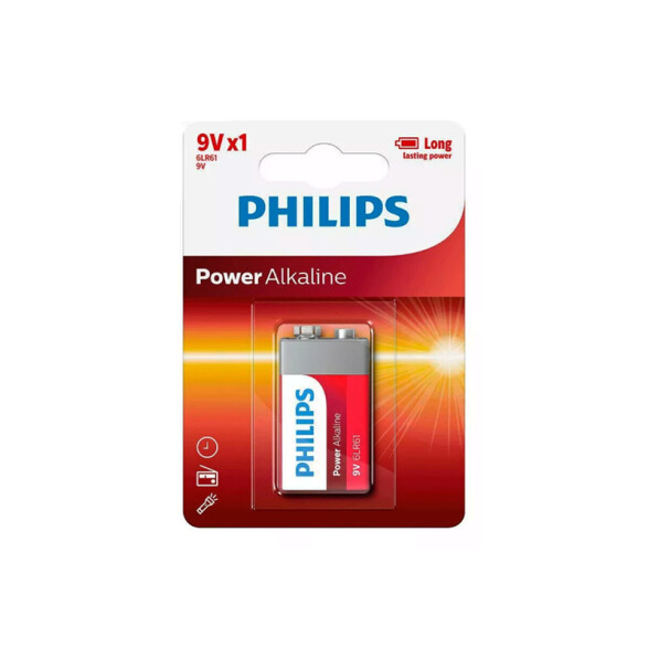 Batería alcalina 9V Power Alkaline PH1908