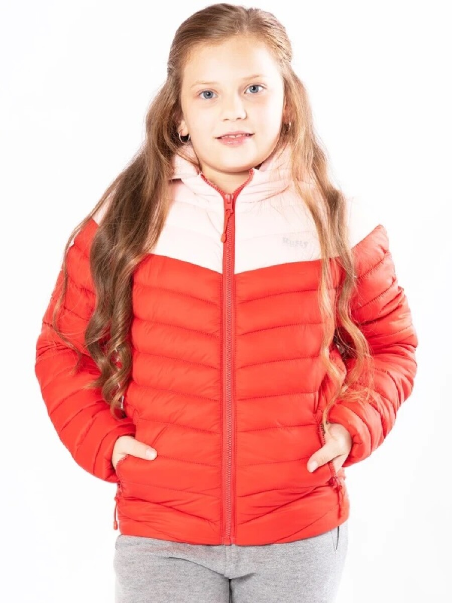 CAMPERA RUSTY OMBU - ROJO ROSA 