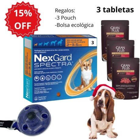 NEXGARD SPECTRA DOG 2 - 3.5 KG * 3 COMPRIMIDOS Nexgard Spectra Dog 2 - 3.5 Kg * 3 Comprimidos