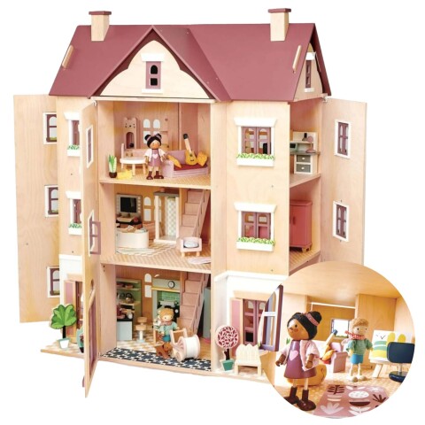 Juguete Casa Salon Fantail Tender Leaf Infantil Madera Niño Juguete Casa Salon Fantail Tender Leaf Infantil Madera Niño