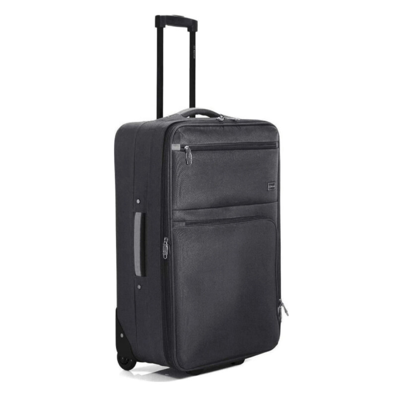 Valija Benzi 2 Ruedas Negro/Gris M Extensible TROLLEY POLIESTER 2 RUEDAS NEGRO/GRIS M EXT BZ5383N/G