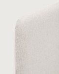 Cabecero desenfundable Valma de chenilla perla para cama de hasta 90 cm Cabecero desenfundable Valma de chenilla perla para cama de hasta 90 cm