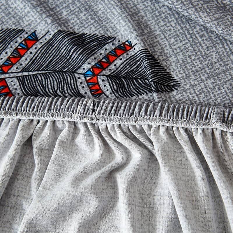 Funda sillón 3 cuerpos estampada Plumas