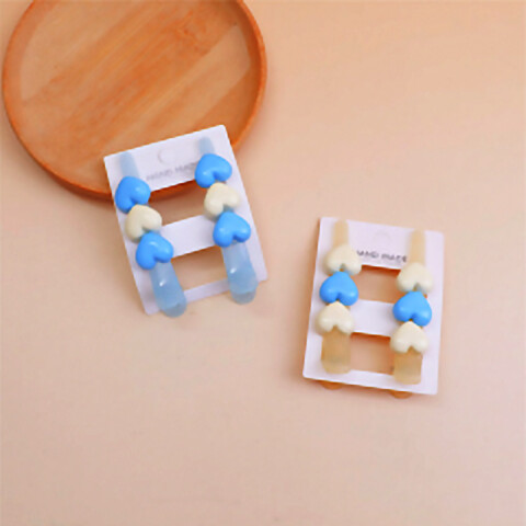 Broche pinzas para el cabello corazones x2 unidades Broche Pinzas Para El Cabello Corazones X2 Unidades
