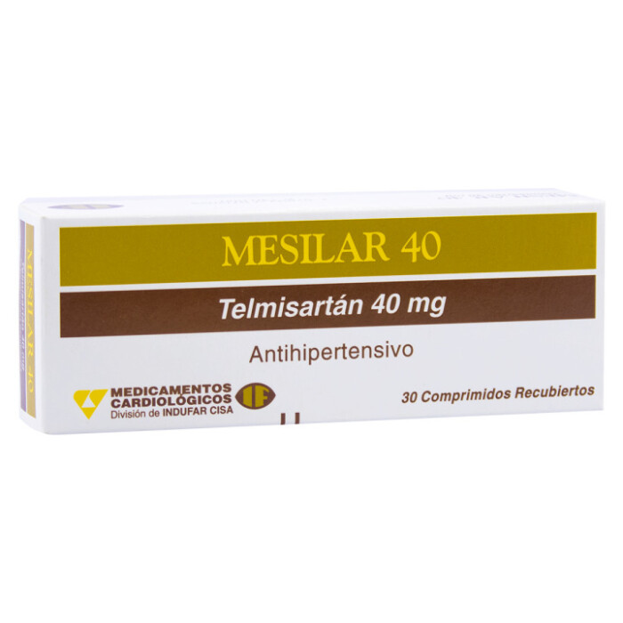 MESILAR 40 MG. CJ X 30 COMP. REC. única