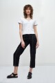 Remera canale con botones crudo
