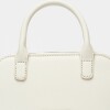 Cartera de mano New Penny en efecto cuero saffiano Blanco