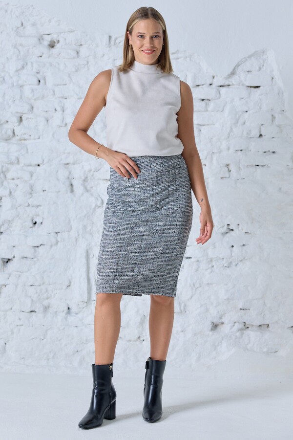 Falda Tweed NEGRO/MULTI