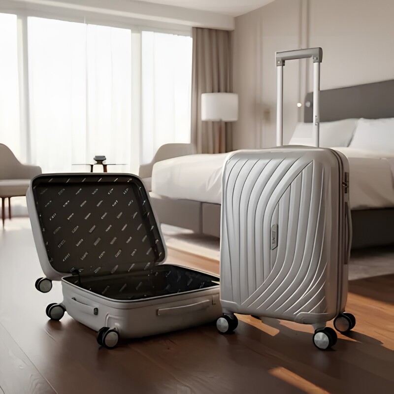 Valija Carry On Zenit Florencia Plateado