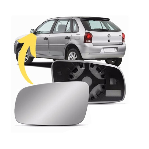 VIDRIO DE ESPEJO IZQUIERDO GOL G3 / G4 / BORA Vidrio De Espejo Izquierdo Gol G3 / G4 / Bora