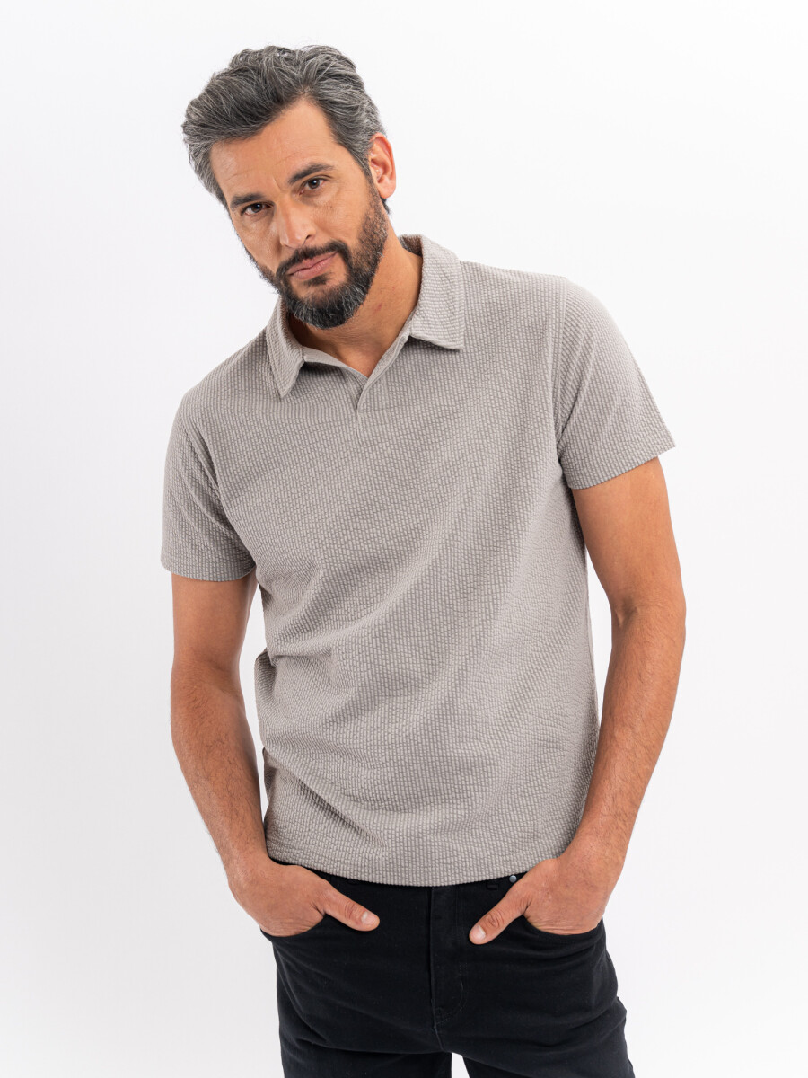 Remera cloque - gris 