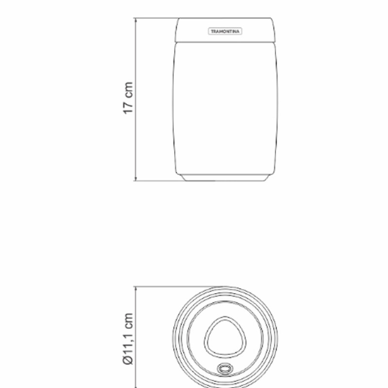 Contenedor De Vidrio Tapa Plastica - 61225/120 Contenedor De Vidrio Tapa Plastica - 61225/120
