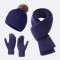 Set Abrigo Essential Winter Tres Piezas Adulto Violeta