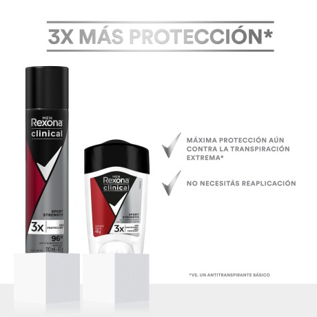 Desodorante Rexona Clinical Crema Sport Stress 48g Desodorante Rexona Clinical Crema Sport Stress 48g