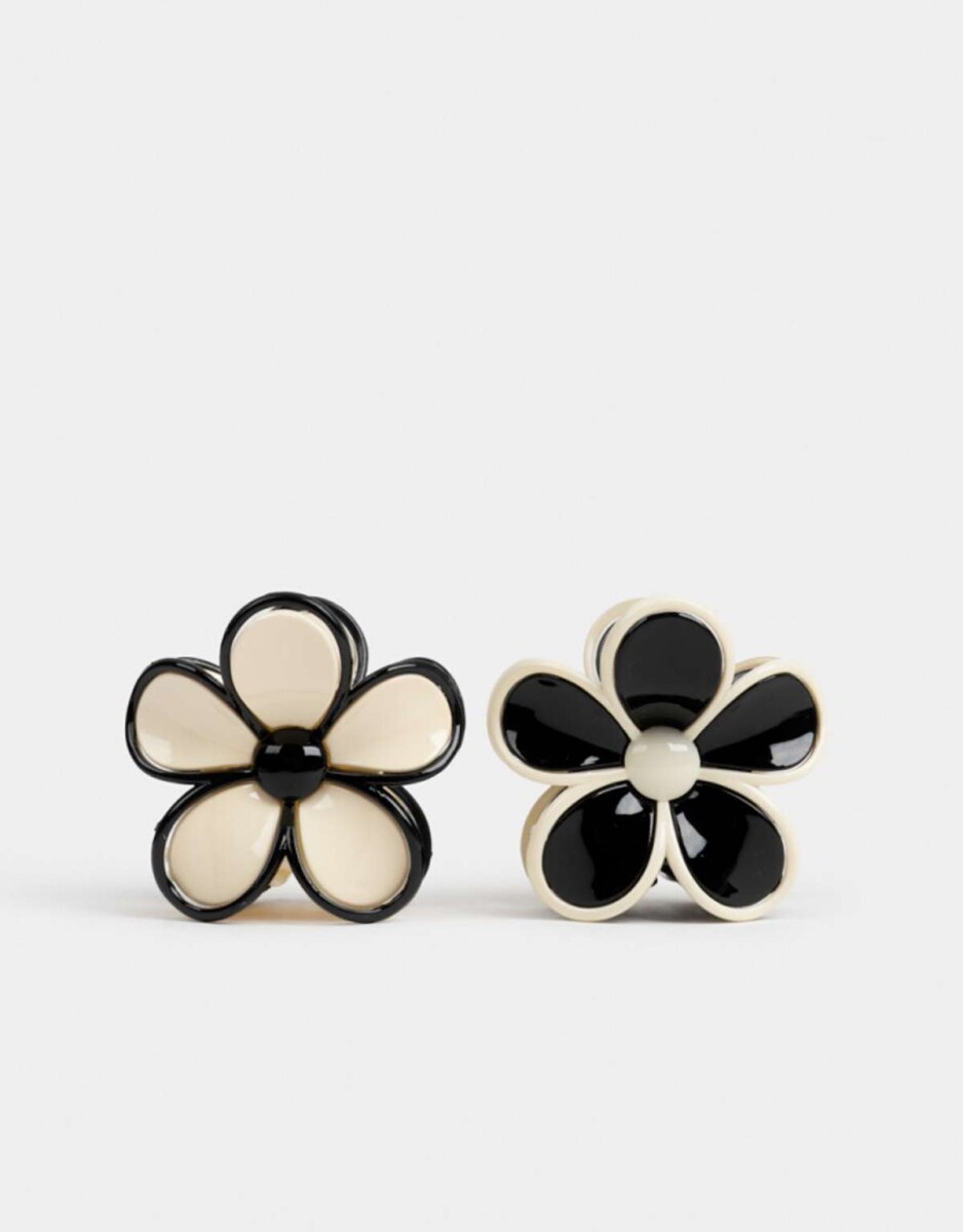 Broches Sets Flores - Combinacion Bicolor 