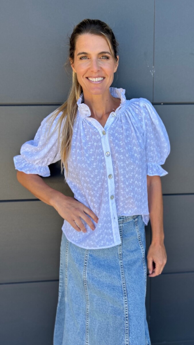 Camisa Daikiri - Broderie Flor 