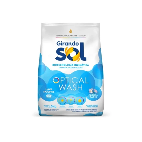 DETERGENTE EN POLVO PARA ROPA GIRANDO SOL 1.6 KG FLORAL PARIS DETERGENTE EN POLVO PARA ROPA GIRANDO SOL 1.6 KG FLORAL PARIS