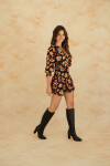 VESTIDO VALENTINA MINI SEPIA BLOOM VESTIDO VALENTINA MINI SEPIA BLOOM
