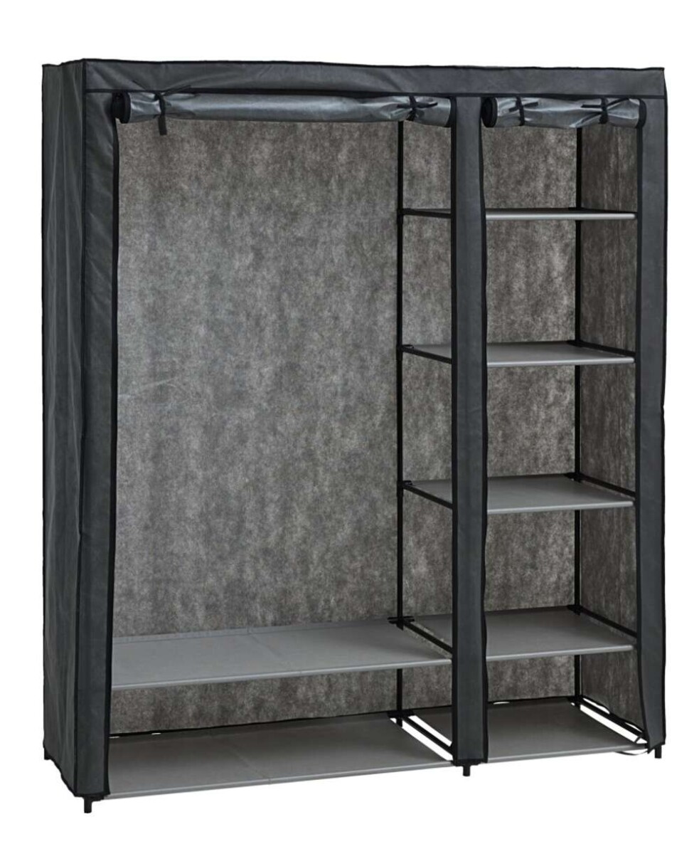 Armario Damhus 149X174 Tela - Gris Oscuro 