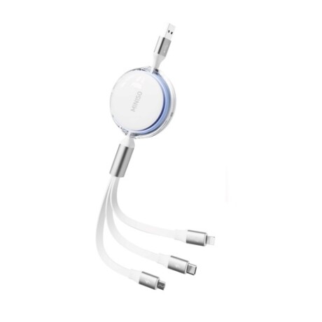 Cable 3 en 1 blanco