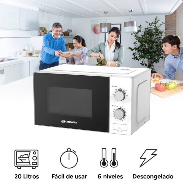 Microondas Daewoo Damwom20w 20lts MICROONDAS DAEWOO DAMWO20MW 20L MANUAL