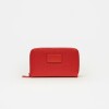 Billetera Penny en efecto cuero Rojo