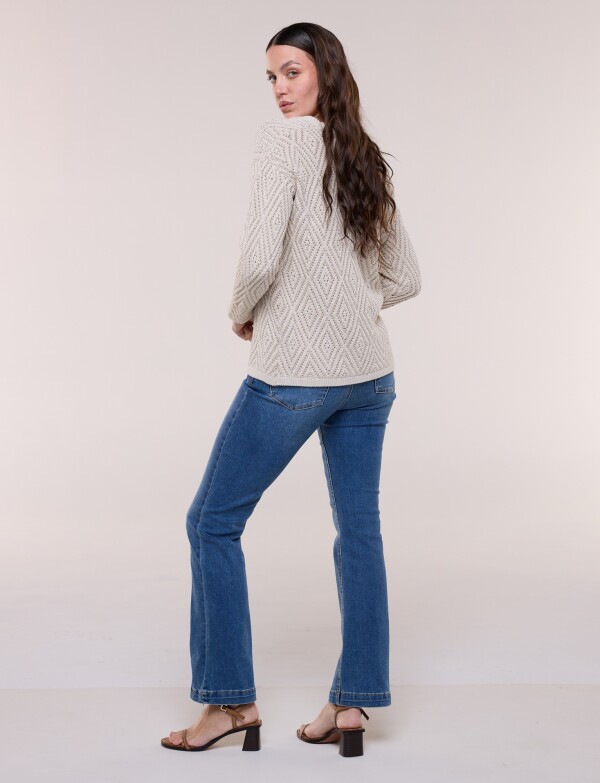 Buzo Algodon Rombos BEIGE/MULTI