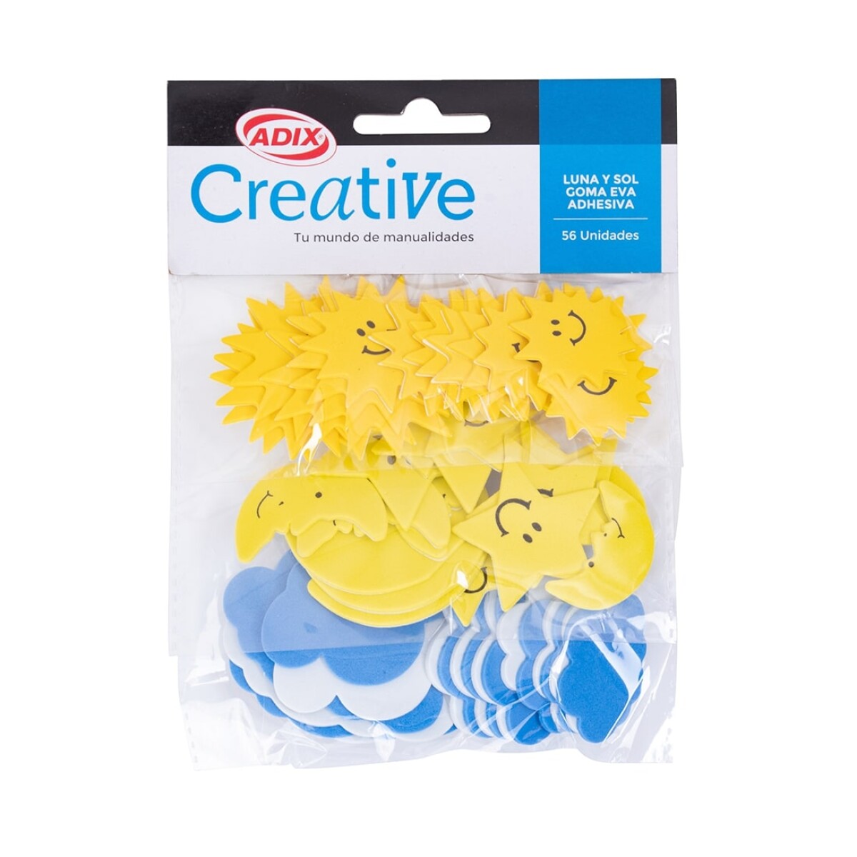 Confetti Creative Sol, Luna y Nube 56 pcs 
