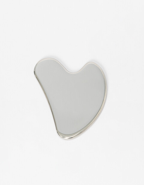 Complementos de cosmética para rostro Gua Sha Facial - Plateado Hematite