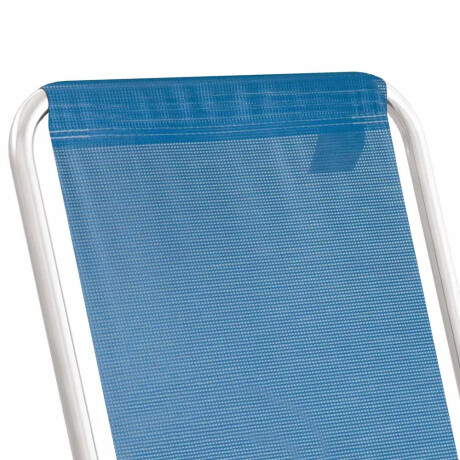 Reposera Silla Alta Plegable en Aluminio Conforto Total Mor Azul