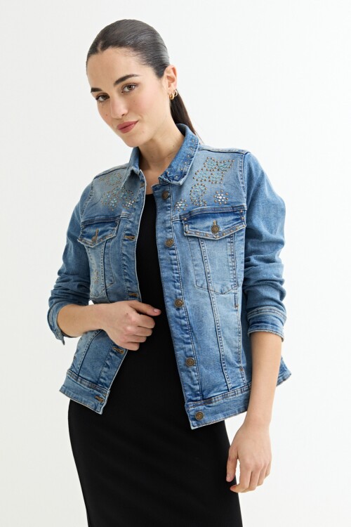Chaqueta con apliques JEAN MEDIO