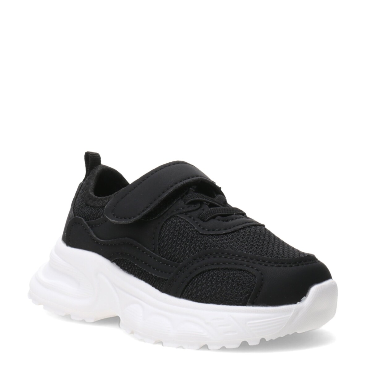 Championes de Niña Croco Kids BEZA con elastico y velcro - Negro 