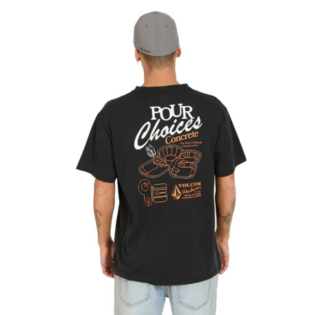Remera Volcom Oversize Pour Decisions Negro
