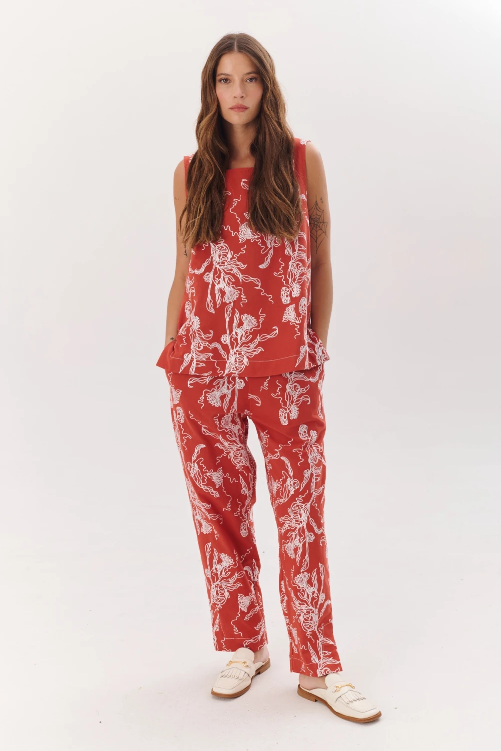 PANTALON IRIS rojo 3