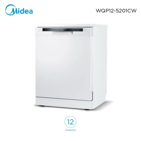 OUTLET - Lavavajillas MIDEA WQP125201CW 1760W Capacidad 12C - Blanco OUTLET - Lavavajillas MIDEA WQP125201CW 1760W Capacidad 12C - Blanco