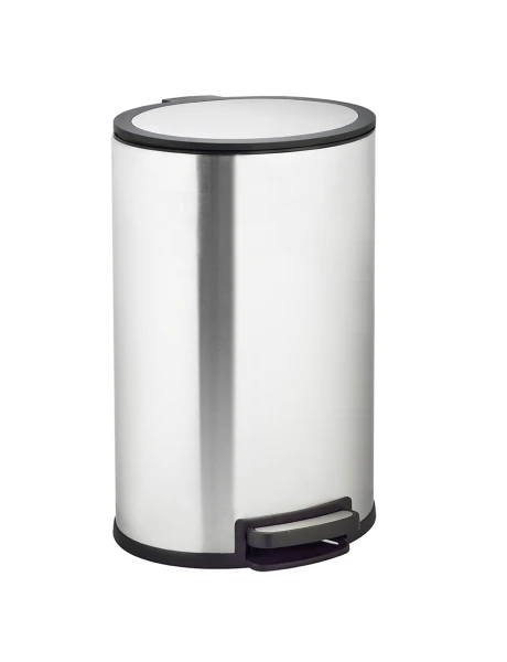 PAPELERA OVAL 40LT, ACERO CON PEDAL PAPELERA OVAL 40LT, ACERO CON PEDAL