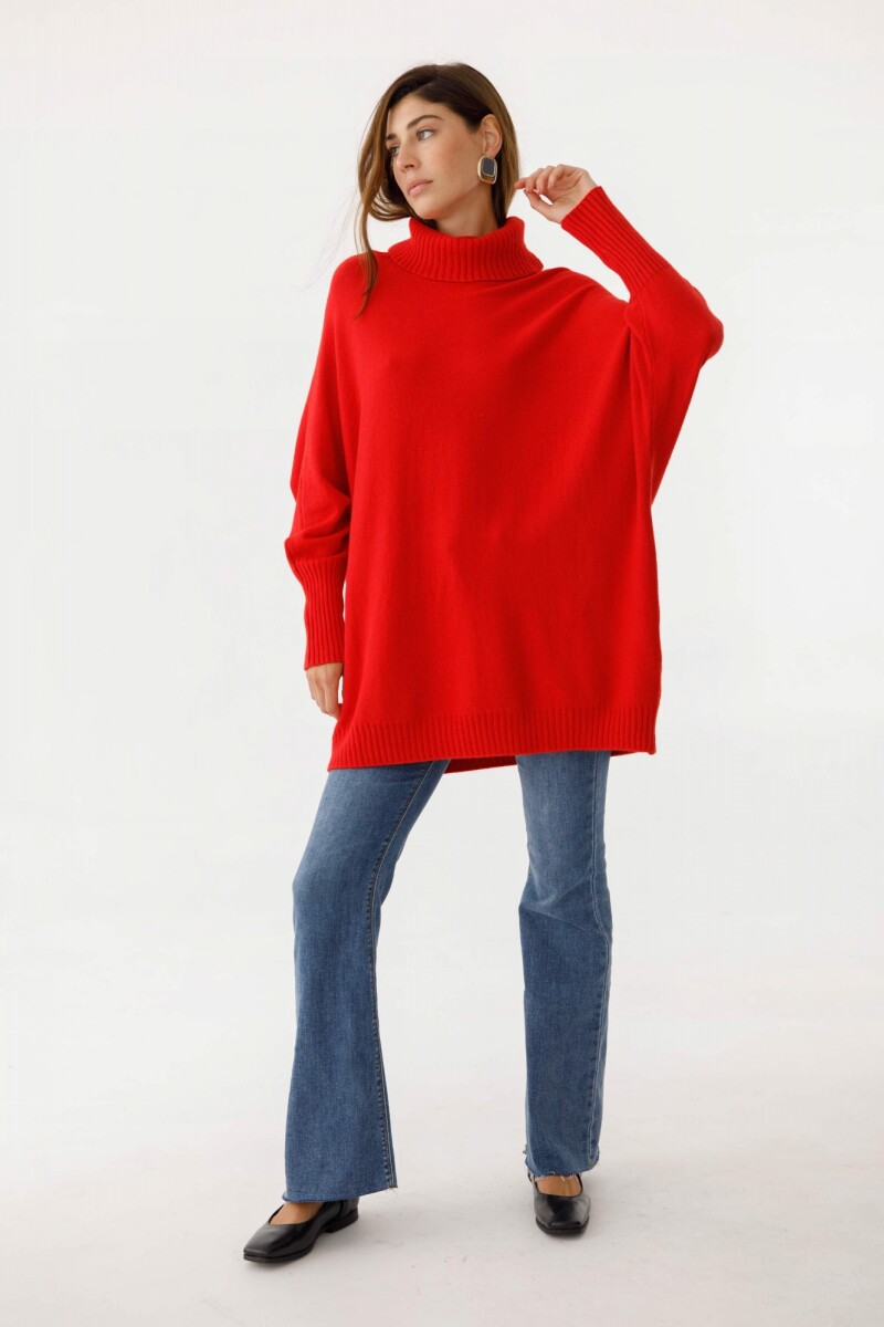 Sweater Azul Rojo