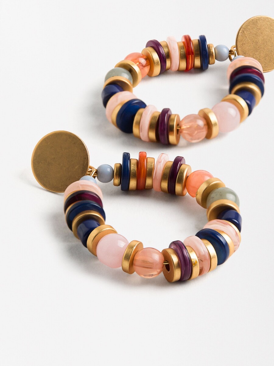 Pendientes Con Piedras multicolor
